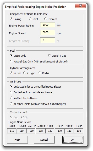 Empirical Engine Noise